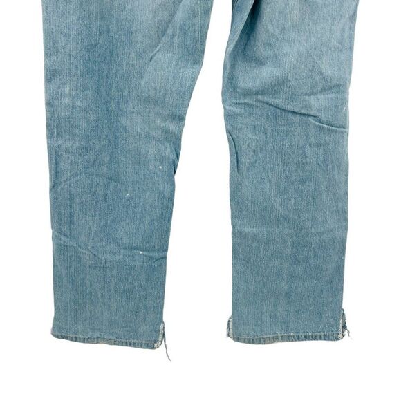 Mens Revolve Distressed Light Wash Jeans Size 40 X 32 - Picture 9 of 16